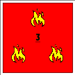 Key 3 Flames: Stable Fire, Stable Action (Bright)