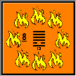 Key 8 Flames: Fellowship with Men, Community, Sameness with People [I Ching 13] (Twilight)