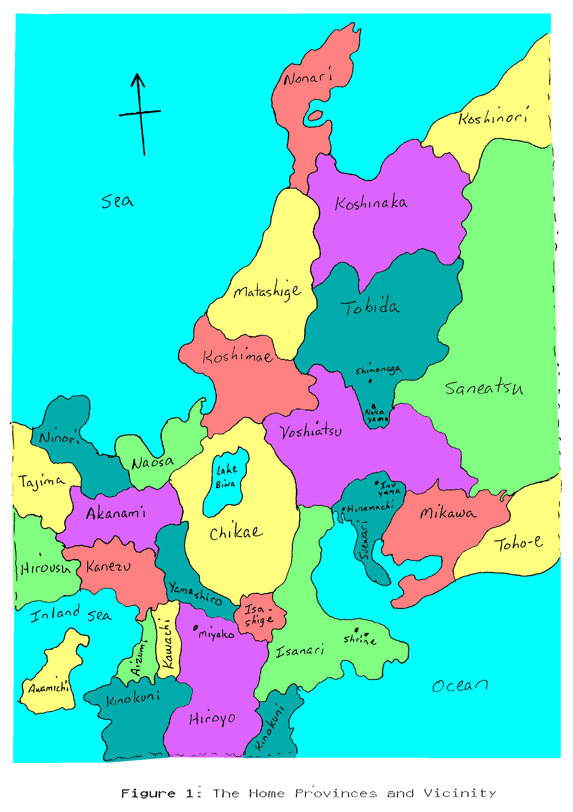 Map of the Home Provinces